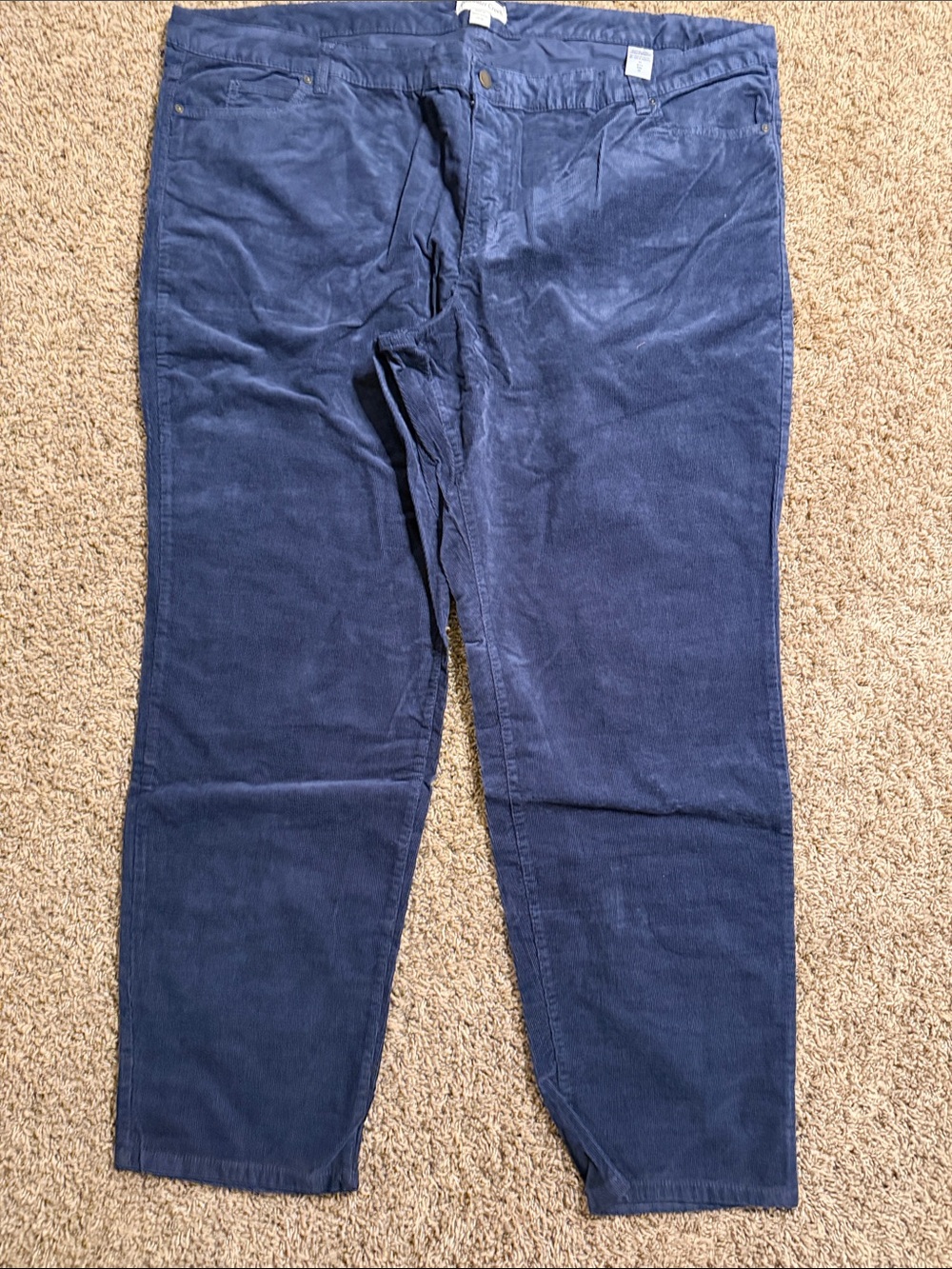 Coldwater Creek Women's Straight Leg Pants in Navy